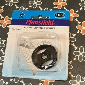 Black 45 RPM Turntable Center